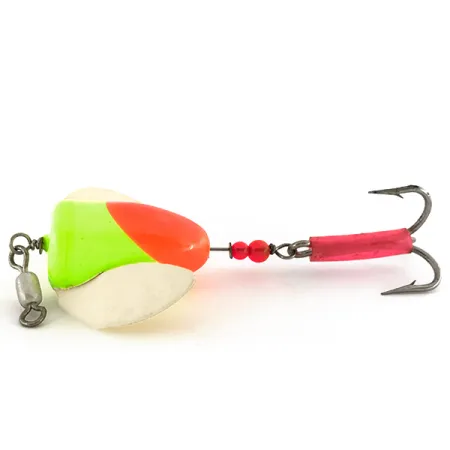 Yakima Bait Spin-n-Glo UV Lockköder, Orange / Chartreuse, 7g, #7584