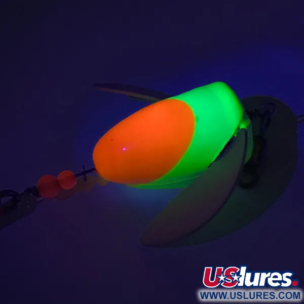 Yakima Bait Spin-n-Glo UV Lockköder, Orange / Chartreuse, 7g, #7584