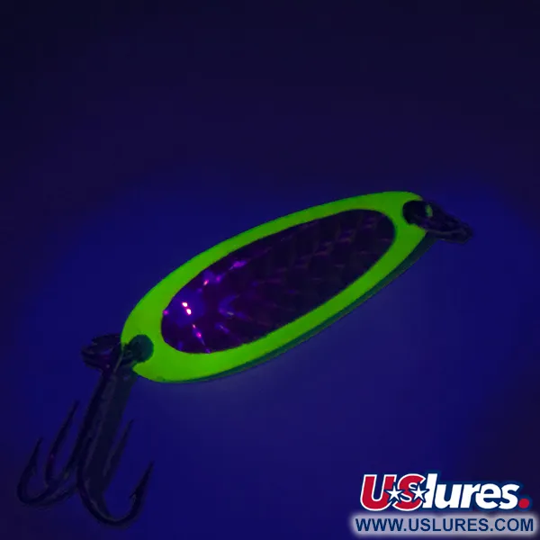 Luhr Jensen Krocodile UV Blinker, Yellow, 9g, UV-aktiv, #7604