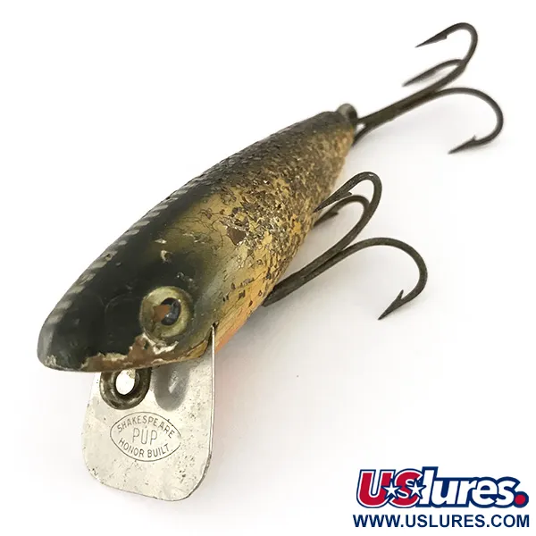 Shakespeare PUP Honor Built Wobbler, Gold, 14g, Holzköder, #7645