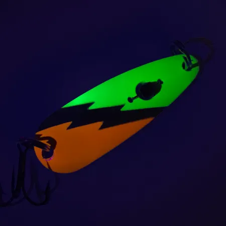 Red Eye Evil Eye UV Blinker, Nickel/Orange/Chartreuse, 14g, UV, #7648