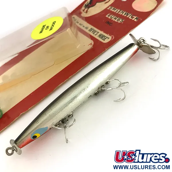 Smithwick Devil's Horse Oberflächenköder, Nickel, 9g, Holz, #7690