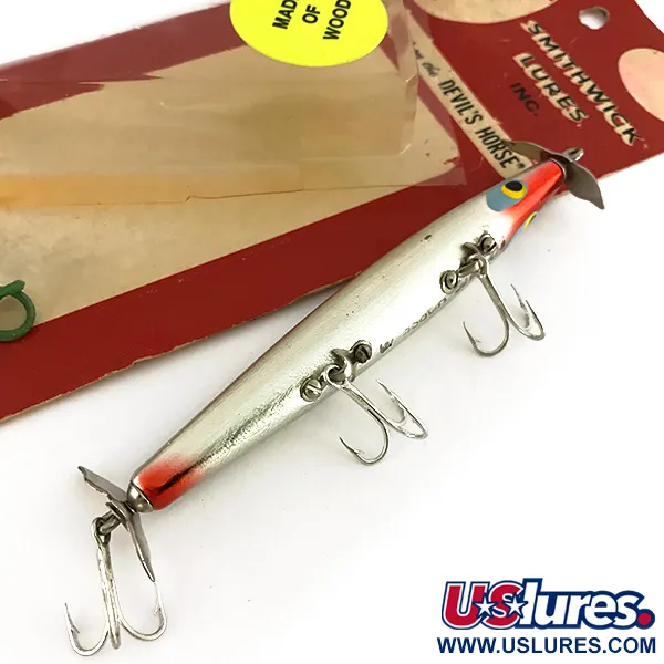 Smithwick Devil's Horse Oberflächenköder, Nickel, 9g, Holz, #7690