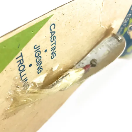 Hopkins 238 Hammered Spoon Blinker, Silber, 7g, Bucktail, #7694