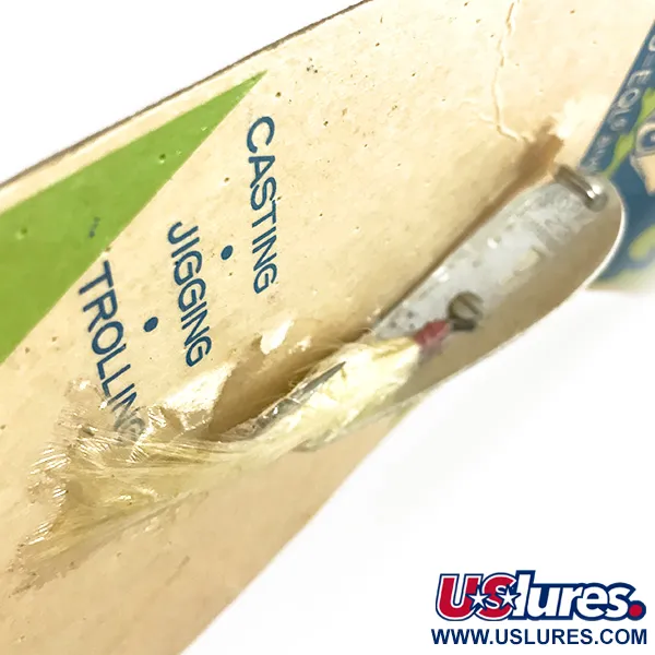 Hopkins 238 Hammered Spoon Blinker, Silber, 7g, Bucktail, #7694