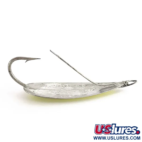 Johnson Weedless Silver Minnow UV Blinker, Silber/Chartreuse, 12g, #7711