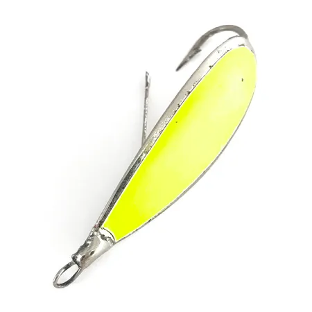 Johnson Weedless Silver Minnow UV Blinker, Silber/Chartreuse, 12g, #7711