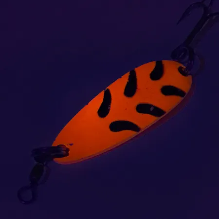 Luhr Jensen Krocodile UV Blinker, Rot/Schwarz, 9g, UV-Glow, #7762