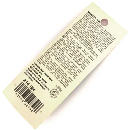 Worden’s Original Rooster Tail Spinner, Gold, 12g, Feder-Tail, #214 GH