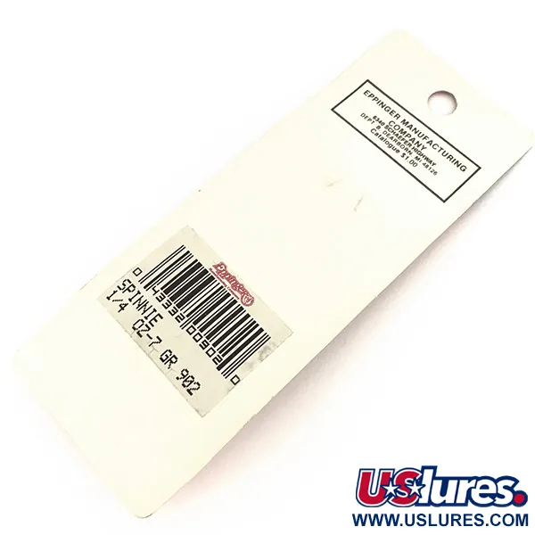 Eppinger Dardevle Spinnie Blinker, Schwarz/Weiß/Nickel, 9g, #7775