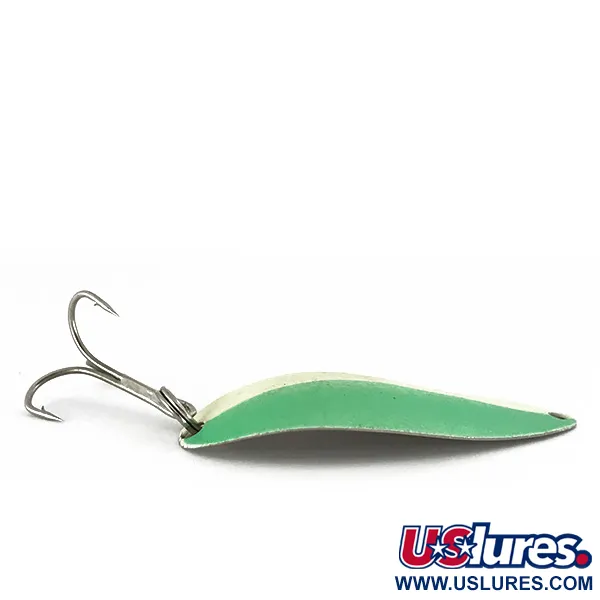 Seneca Little Cleo (Hula Girl) Blinker, Glow Weiß/Grün/Nickel, #7785