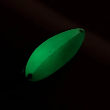 Seneca Little Cleo (Hula Girl) Blinker, Glow Weiß/Grün/Nickel, #7785