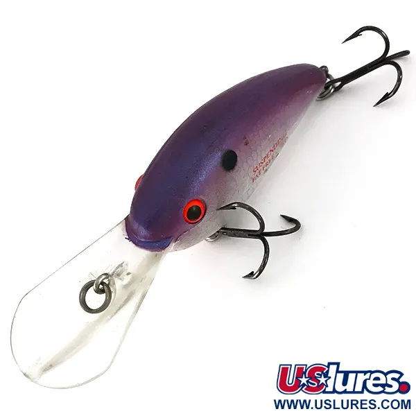 Bomber Fat Free Shad Bill Dance, Silber/Violett, 14g, Tiefläufer, #7794