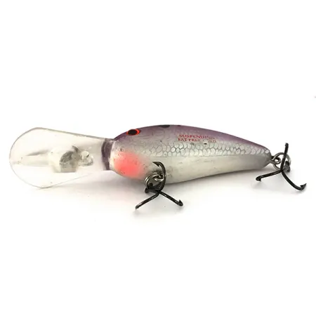 Bomber Fat Free Shad Bill Dance, Silber/Violett, 14g, Tiefläufer, #7794