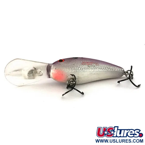 Bomber Fat Free Shad Bill Dance, Silber/Violett, 14g, Tiefläufer, #7794