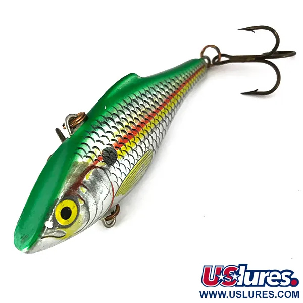 Rapala Rattl'n RAP Vibrationsköder, Grün/Silber, 16g, Rasseln, #7795