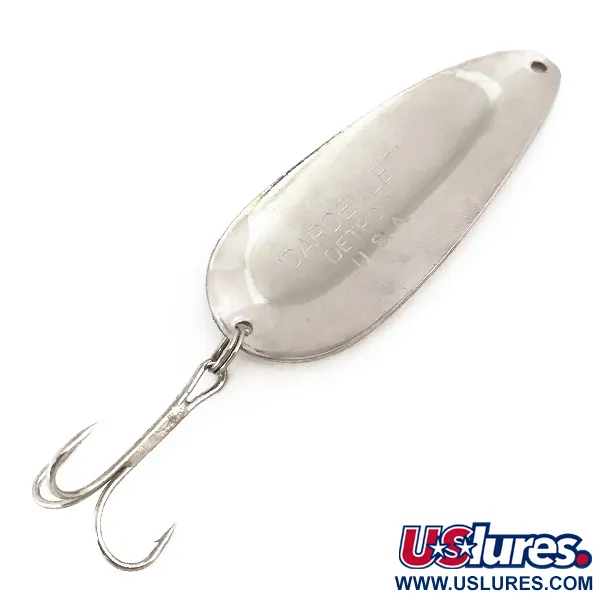 Dardevle Dardevlet Blinker, Nickel / Grün, 21g, Taumelbewegung, #7806