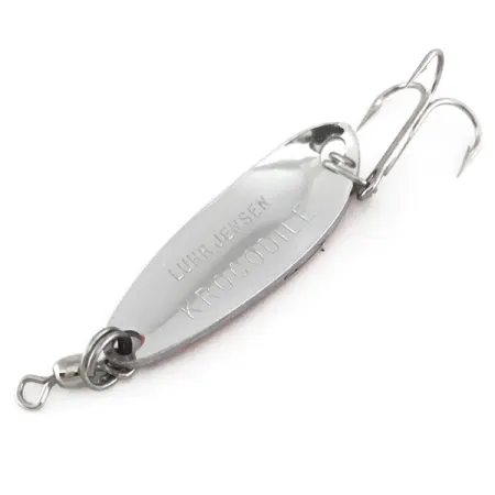 Luhr Jensen Krocodile Blinker, Nickel gehämmert/Rot, 9g, Weitwurf, #7869