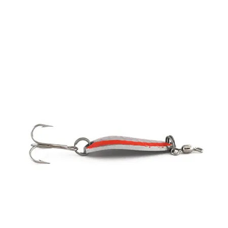Luhr Jensen Krocodile Blinker, Nickel gehämmert/Rot, 9g, Weitwurf, #7869