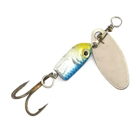 Blue Fox Flash Deep Runner Spinner, Nickel / Blau, 4g, Bleikörper, #7887