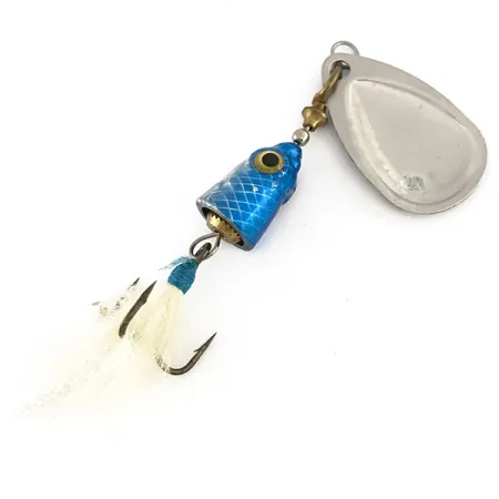 Blue Fox Vibrax Shallow Spinner, Rainbow Blue, 6g, Federdrilling, #7890