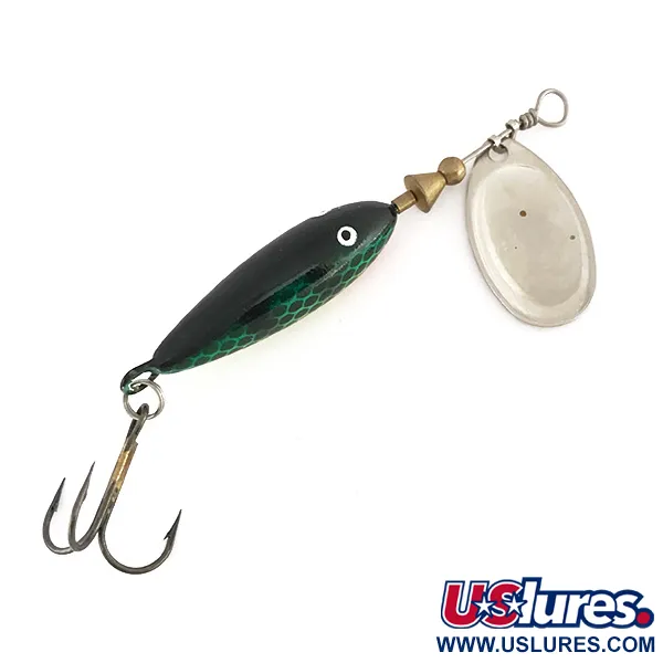 Matzuo FinSpin Spinner, Grün, 7g, Weidenblatt-Blatt, #7894