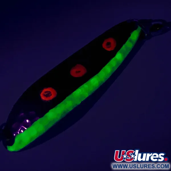 Luhr Jensen Krocodile Die #3 Blinker, Gold/Grün/Rot, 10g, UV, #7896