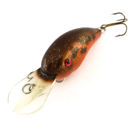 Strike King 4XD Tieflauf-Crankbait, Gold-Orange, 10g, Rasseln, #7913