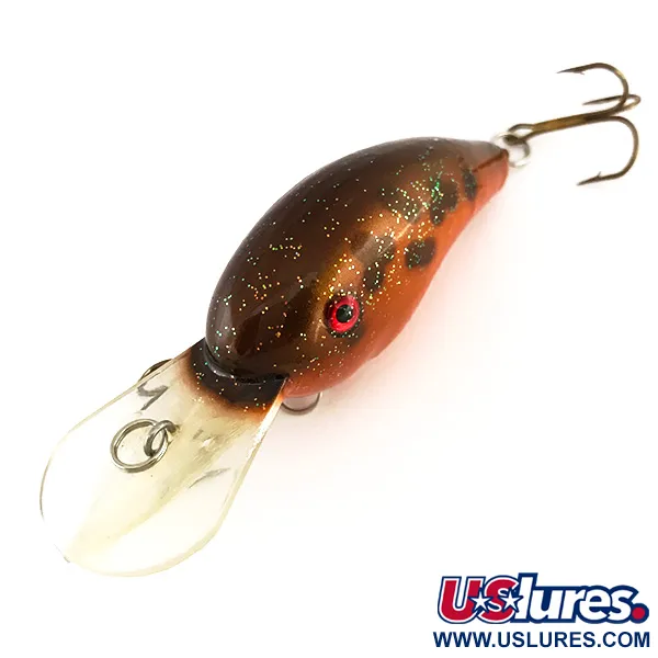Strike King 4XD Tieflauf-Crankbait, Gold-Orange, 10g, Rasseln, #7913