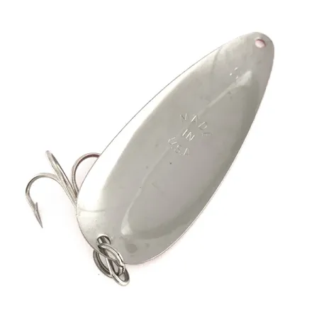 Worth Chippewa Steel Spoon Blinker, Rot/Weiß/Nickel, 14g, #7934
