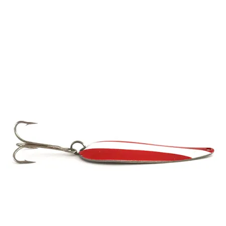 Worth Chippewa Steel Spoon Blinker, Rot/Weiß/Nickel, 14g, #7934