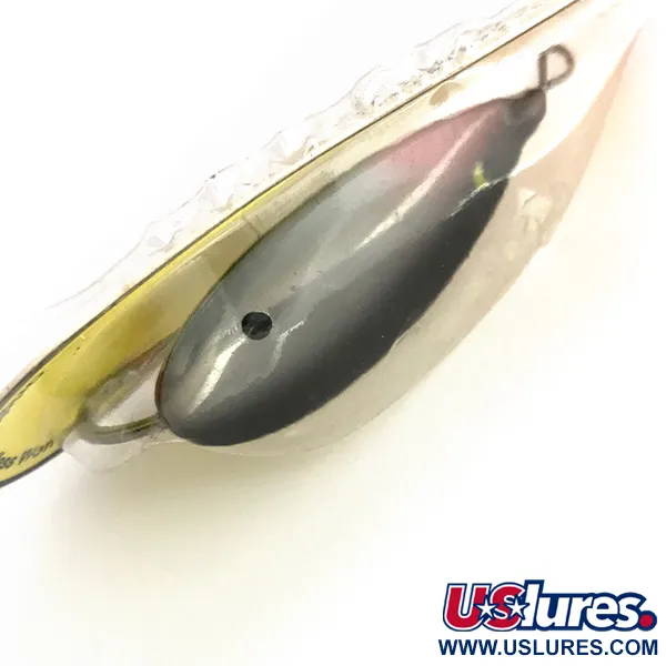 Weedless Johnson Silver Minnow Blinker, Grau/Schwarz/Rot, 14g, #7943