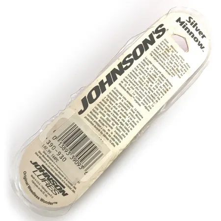 Weedless Johnson Silver Minnow Blinker, Grau/Schwarz/Rot, 14g, #7943