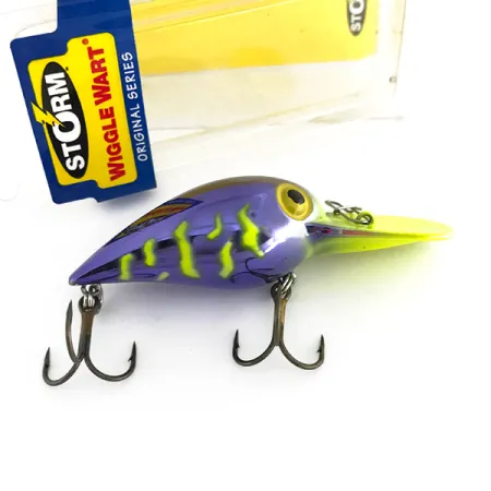Storm Wiggle Wart Tiefläufer, Violett / Fluo-Gelb, 11g, Rasseln, #7944