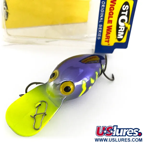 Storm Wiggle Wart Tiefläufer, Violett / Fluo-Gelb, 11g, Rasseln, #7944
