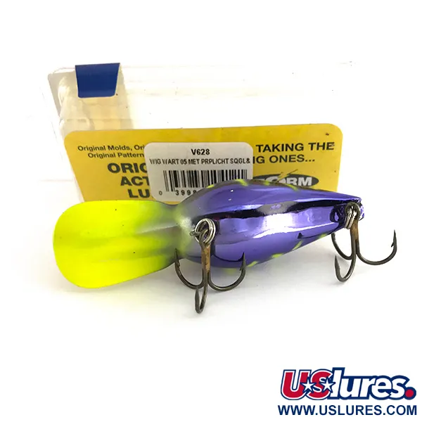 Storm Wiggle Wart Tiefläufer, Violett / Fluo-Gelb, 11g, Rasseln, #7944