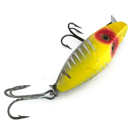 Heddon River Runt Midget Wobbler, Gelb-Rot-Silber, 10g, Metallschaufel, #7953