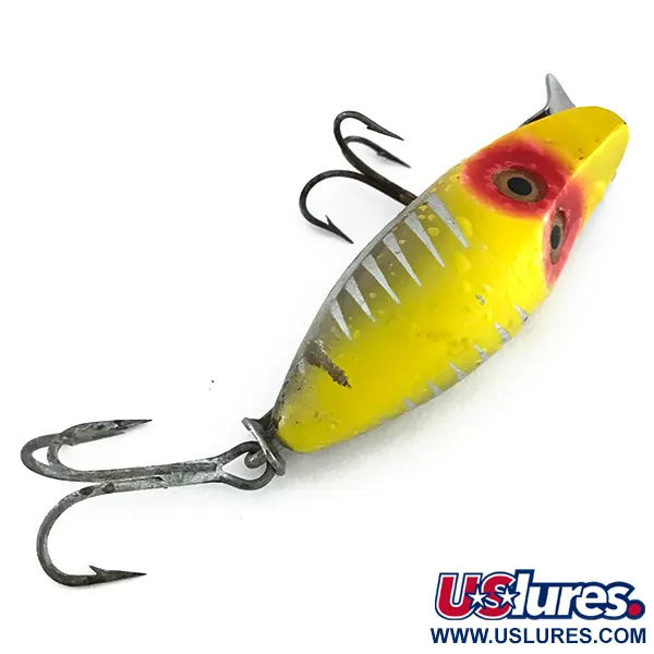 Heddon River Runt Midget Wobbler, Gelb-Rot-Silber, 10g, Metallschaufel, #7953