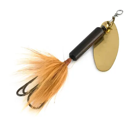 Worden’s Original Rooster Tail Spinner, Schwarz/Gold, 7g, Federn, #7975