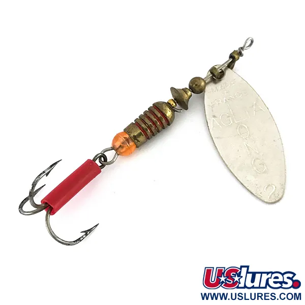 Mepps Aglia Long 2 Spinner, Silber, 7.4g, Weidenblatt-Blatt, #7977