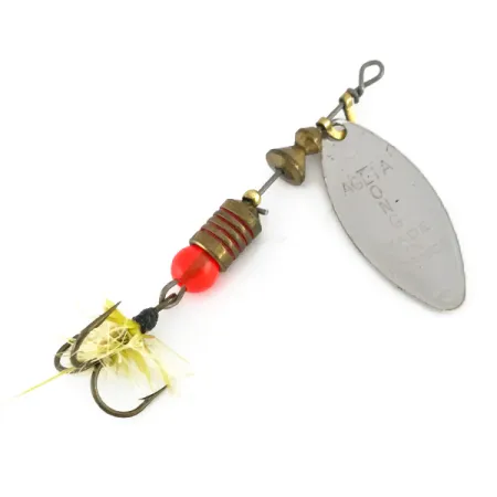 Mepps Aglia Long 1 Lightnin Spinner, Silber/Gold-Glitzer, 4,5g, #7978