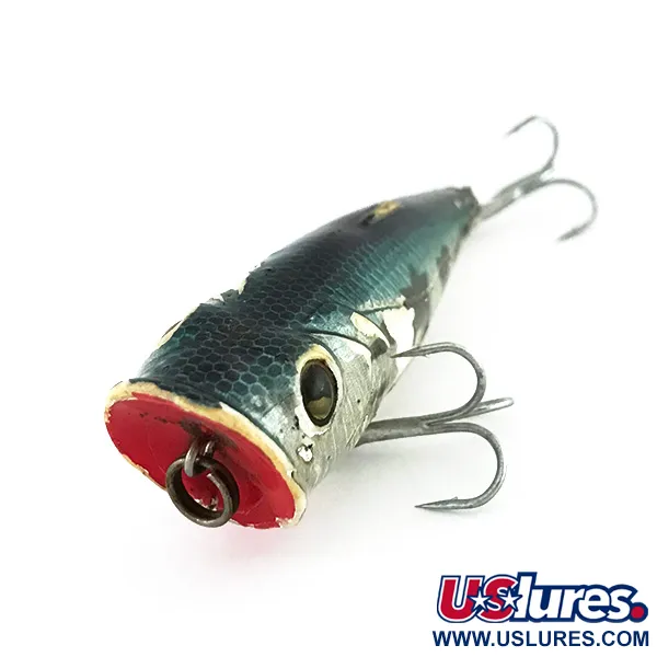 Matzuo Popper Oberflächenköder, Silber / Hellblau, 7g, Rotes Maul, #7986