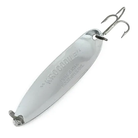 Luhr Jensen Krocodile Die #5 Blinker, Nickel / Frog, 28g, #8002