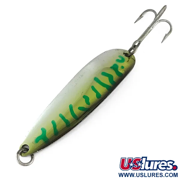 Luhr Jensen Krocodile Die #5 Blinker, Nickel / Frog, 28g, #8002