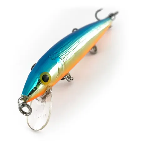Rapala Husky Jerk 12 Wobbler, Blau Gold, 13g, Schwebend, #8012