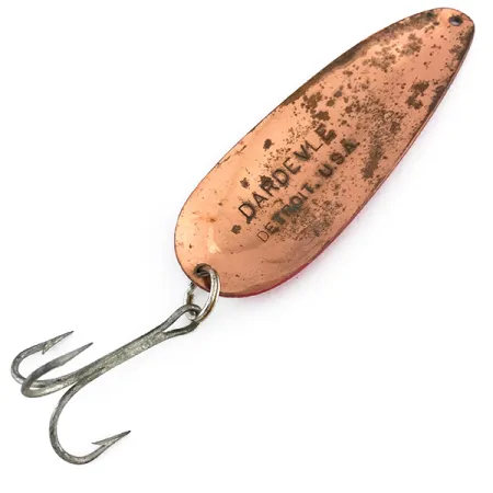 Eppinger Dardevle Blinker, Rot / Weiß / Kupfer, 28g, Klassiker, #8038