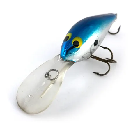 Norman DD 14 Crankbait, Mirror Silver / Hellblau, 16g, Rassel, #8050