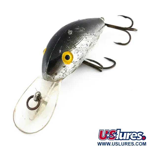 Rebel Super R Crankbait, Silber, 14g, Tiefläufer, #8056