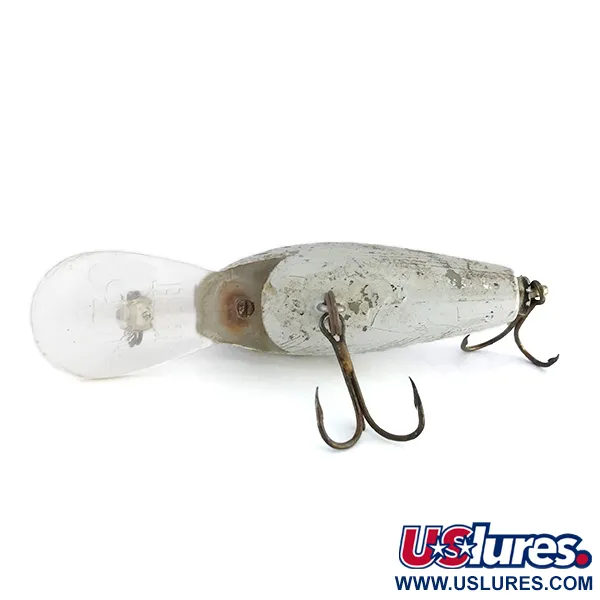 Rebel Super R Crankbait, Silber, 14g, Tiefläufer, #8056