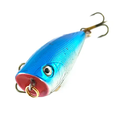 Bass Pro Shops XTS Speed Lures Popper, Silber/Blau, 7g, Topwater, #8082